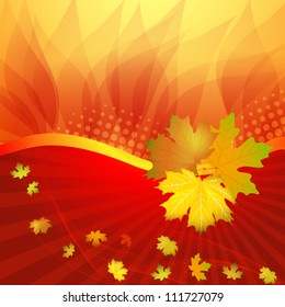 Fall leafs abstract background