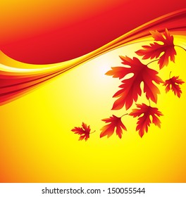 Fall leafs abstract background