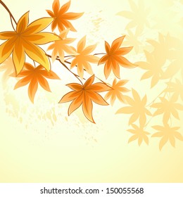 Fall leafs abstract background