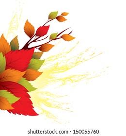 Fall leafs abstract background