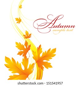 Fall leafs abstract background