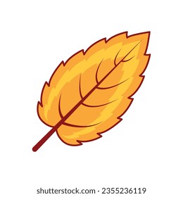 Fall leave icon vector on trendy design