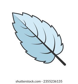 Fall leave icon vector on trendy design