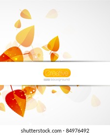 Fall leaves abstract background