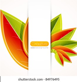 Fall leaves abstract background