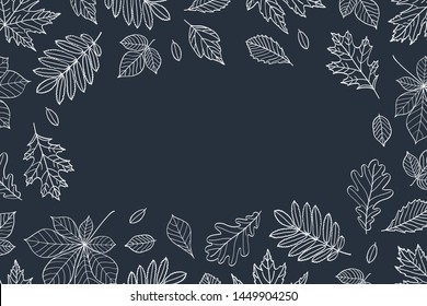 Fall of the leaves. Autumn background for your design. Vector illustration.
