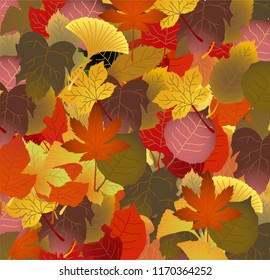 Fall leaves background