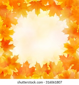 Fall leaves background