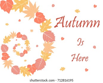 Fall leaves background