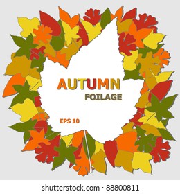 Fall Leaves Background Illustration