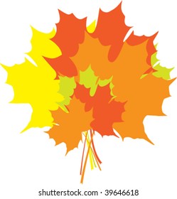 fall leaves bouquet