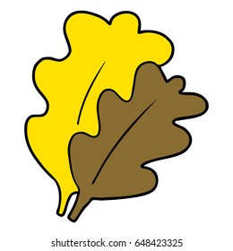 fall leaves cartoon