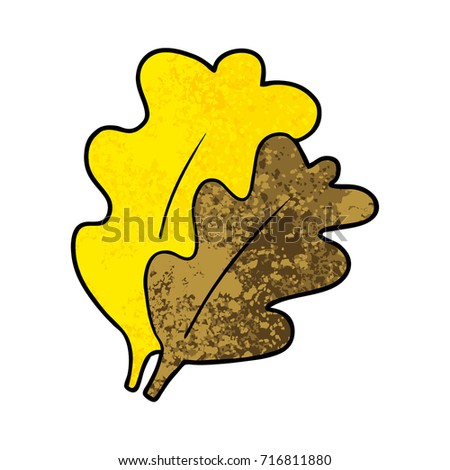 fall leaves cartoon stock
