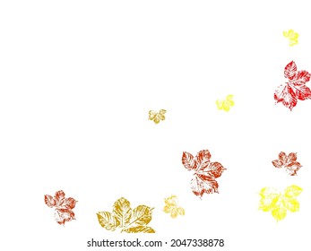 Fall leaves. Design for poster, kitchen textiles, clothing and website