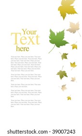 Fall Leaves Invitation Template