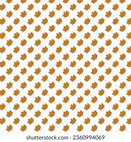 Herbstblätter einzeln auf weißem Hintergrund. Ahornapfel aus Orangefarbenem Laub. Vektorgrafik.