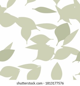 Fall Leaves Seamless Vector Pattern - Repeating ornament for textile, wraping paper, fashion etc.