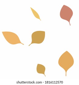 Fall Leaves Seamless Vector Pattern - Repeating ornament for textile, wraping paper, fashion etc.