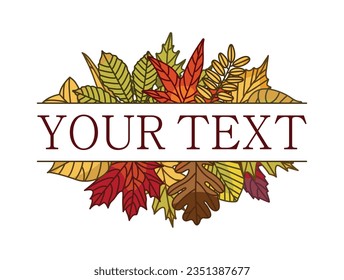 Fall Leaves Split Frame Autumn Border