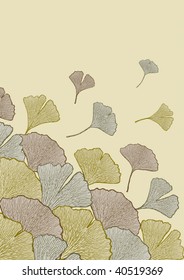 Fall of leaves. Vector