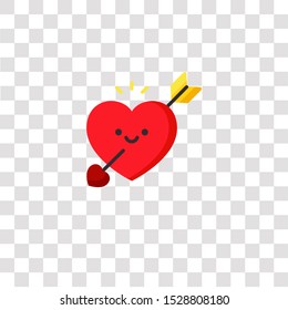 fall in love icon sign and symbol. fall in love color icon for website design and mobile app development. Simple Element from happiness collection for mobile concept and web apps icon.