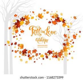 Fall in love leaves