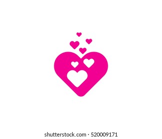 Fall In Love Logo Design Template
