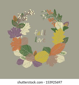 Fall Love Print Design