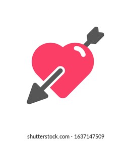 fall in love red icon valentines day