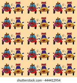 fall in love, smile and give to flowers

two lovers car moving close and smiling. seamless texture