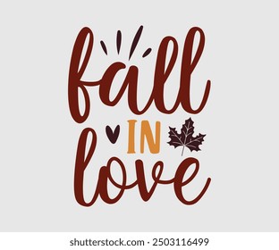 Fall In Love, camiseta de otoño, camiseta divertida de Acción de Gracias de otoño, diseño de camiseta de calabaza, diseño de camiseta de otoño, Diseños de calabaza