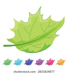 fall maple leaf cartoon