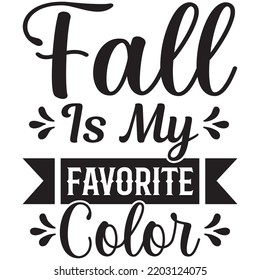 fall is my favorite color