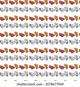 Fall oak leaves seamless pattern , simple dekor