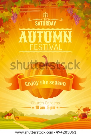 fall party invitation design harvest festival stock vector royalty harvest party invites