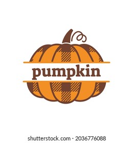 Fall pimpkin clip art. Autumn pumpkin season decoration