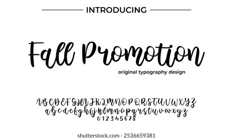 Pincel con estilo pintado con letras de Vector en mayúsculas, alfabeto, tipografía