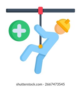 Herbstschutz-Symbol flacher Stil, Vektorgrafik