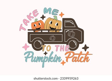 Fall Pumpkin Farm Truck EPS Design