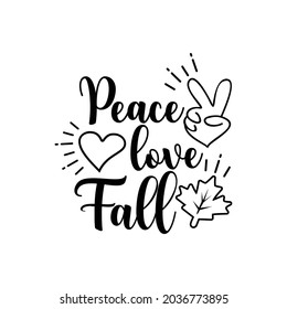 Fall quote lettering design vector