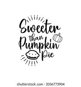 Fall quote lettering design vector