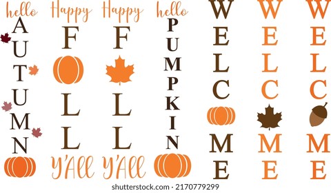 Fall Quotes Bundle. Welcome Fall.