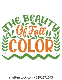 Fall Quotes SVG Design Vector