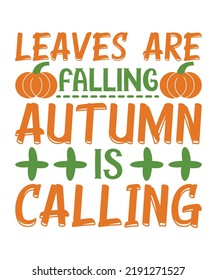 Fall Quotes SVG Design Vector