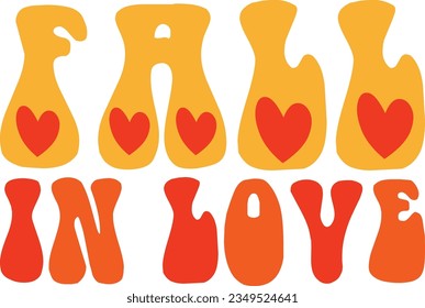 fall retro svg design and eps file