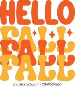 fall retro svg design and eps file