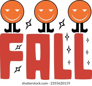 fall retro svg design and eps file 