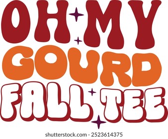 Fall Retro Typography Vector Design