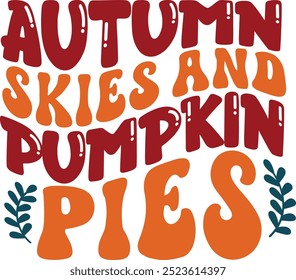 Fall Retro Typography Vector Design