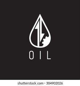 fall and rise of oil prices vector logo 